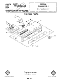 CONSOLE Diagram and Parts List for DU6000XR1  Whirlpool Dishwasher