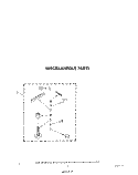 MISCELLANEOUS Diagram and Parts List for CA2762XSW5  Whirlpool Washer