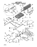 UNIT Diagram and Parts List for RT20CKXAW01  Roper Refrigerator