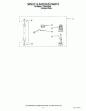 MISCELLANEOUS PARTS Diagram and Parts List for LTG5243DQA  Whirlpool Washer Dryer Combo