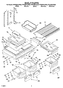 Part Location Diagram of 2210583 Whirlpool Crisper Frame - Glass NOT Included