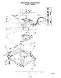 MACHINE BASE Diagram and Parts List for LA5460XSW1  Whirlpool Washer