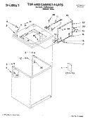 TOP AND CABINET PARTS Diagram and Parts List for CAWS923MQ0  Crosley Washer