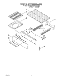 OVEN & BROILER Diagram and Parts List for SF302BSEW0  Whirlpool Range