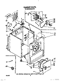 SECTION Diagram and Parts List for EL2020WW0  Roper Dryer