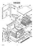 OVEN, LIT/OPTIONAL Diagram and Parts List for RB220PXYB0  Whirlpool Wall Oven