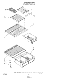 SHELF Diagram and Parts List for ET18NKXSW02  Whirlpool Refrigerator