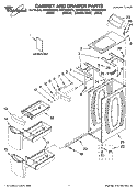 Part Location Diagram of W10064050 Whirlpool Top (Biscuit)