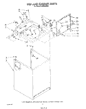 TOP AND CABINET , LITERATURE AND OPTIONAL Diagram and Parts List for LA8800XSW1  Whirlpool Washer