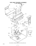 TOP AND CONSOLE , LITERATURE AND OPTIONAL Diagram and Parts List for LG6401XKW0  Whirlpool Dryer