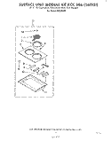 GRILLE KIT RCK 882 (261949) Diagram and Parts List for RHE396PP  Whirlpool Range