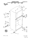 CABINET Diagram and Parts List for ET14JMYDW01  Whirlpool Refrigerator
