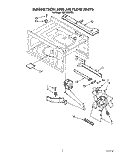 MAGNETRON AND AIR FLOW Diagram and Parts List for MB7120XYB1  Whirlpool Microwave