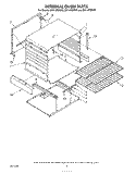 INTERNAL OVEN Diagram and Parts List for SF311PSRW3  Whirlpool Range