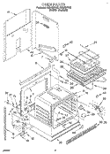 OVEN, LITERATURE Diagram and Parts List for RS6105XYN5  Whirlpool Range