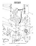 DRIVE Diagram and Parts List for LA6800XPW1  Whirlpool Washer