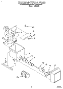 FREEZER INTERIOR, SHELF Diagram and Parts List for ED22ZRXDW01  Whirlpool Refrigerator
