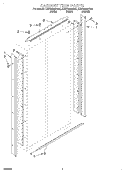 CABINET TRIM Diagram and Parts List for KSSS48MHT00  KitchenAid Refrigerator
