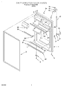 REFRIGERATOR DOOR Diagram and Parts List for 7TT18AKXFW00  Whirlpool Refrigerator