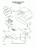 FREEZER LINER PARTS Diagram and Parts List for GB2SHDXTS03  Whirlpool Refrigerator