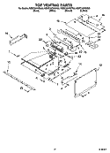 TOP VENTING PARTS Diagram and Parts List for KEMC307KSS05  KitchenAid Microwave Oven Combo