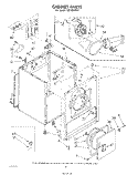 SECTION Diagram and Parts List for LE5705XPW1  Whirlpool Dryer