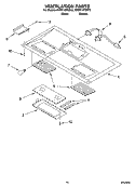 VENTILATION PARTS Diagram and Parts List for KHMC107EBT2  KitchenAid Microwave