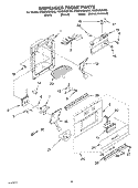DISPENSER FRONT Diagram and Parts List for KSSS42QKT00  KitchenAid Refrigerator