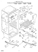 LINER, LIT/OPTIONAL Diagram and Parts List for RT14DKXFN02  Roper Refrigerator