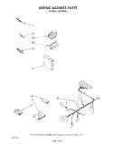 WIRING HARNESS Diagram and Parts List for DU7400XS0  Whirlpool Dishwasher