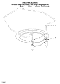 HEATER PARTS Diagram and Parts List for KUDP01DLBL5  KitchenAid Dishwasher