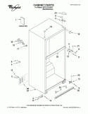 CABINET PARTS Diagram and Parts List for 8GT2FTKXSS03  Whirlpool Refrigerator