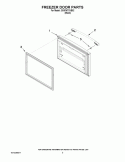 FREEZER DOOR PARTS Diagram and Parts List for GX5FHTXVB02  Whirlpool Refrigerator