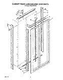 CABINET TRIMS AND BREAKER TRIM Diagram and Parts List for KSSS42DWX02  KitchenAid Refrigerator