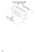 CONTROL PANEL, LITERATURE Diagram and Parts List for KEBI141DWH7  KitchenAid Wall Oven