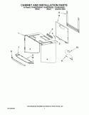 CABINET AND INSTALLATION PARTS Diagram and Parts List for YKHMS2050SBL1  KitchenAid Microwave
