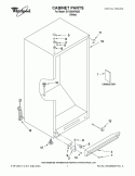 CABINET PARTS Diagram and Parts List for EV120NXRQ03  Whirlpool Freezer