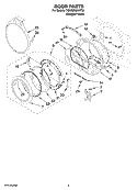 Part Location Diagram of W10085210 Whirlpool Label-Hinge Hole Cover (White)