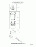 ATTACHMENT PARTS Diagram and Parts List for KSB354WH0  KitchenAid Blender