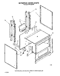 EXTERNAL OVEN Diagram and Parts List for SF0100SRW1  Whirlpool Range
