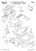 Part Location Diagram of 8283532 Whirlpool Lid Seal - Black