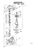 GEARCASE Diagram and Parts List for TAWL650BN1  Estate Washer