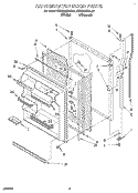 REFRIGERATOR DOOR Diagram and Parts List for KTRC22KBAL00  KitchenAid Refrigerator