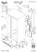 CABINET, LITERATURE Diagram and Parts List for ED20DFXEW02  Whirlpool Refrigerator