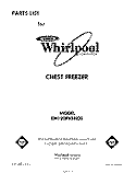 SECTION Diagram and Parts List for EH120FXSN00  Whirlpool Freezer