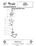 MOTOR AND DRIVE , LIT/OPTIONAL Diagram and Parts List for TF4600XTP0  Whirlpool Trash Compactor