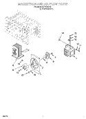 MAGNETRON & AIR FLOW Diagram and Parts List for MT7070XDQ0  Whirlpool Microwave
