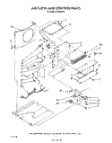 AIRFLOW AND CONTROL Diagram and Parts List for X10002W00  Roper Air Conditioner