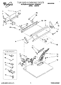 TOP AND CONSOLE, LIT/OPTIONAL Diagram and Parts List for LGT5624BN1  Whirlpool Dryer