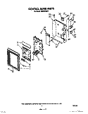 CONTROL PANEL Diagram and Parts List for MH6600XM1  Whirlpool Microwave